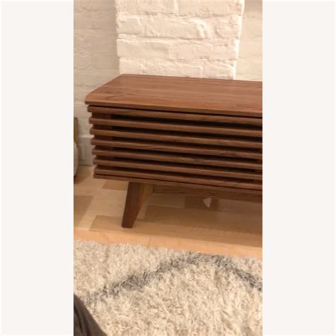 Mid Century Style TV Stand In Walnut AptDeco