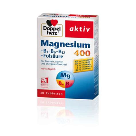 Doppelherz Aktiv Magnesium B B B Folic Acid Tablets