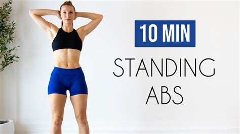 10 Min Standing Abs Workout No Equipment No Repeats In 2024