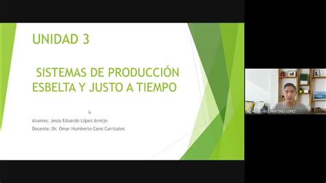 Sistemas De Producción Esbelta Y Justo A Tiempo Youtube