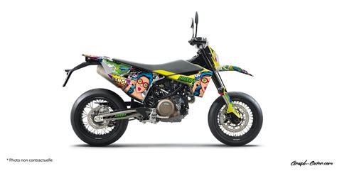 Husqvarna Supermoto Popart Graphcover Fabricante Franc S De