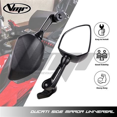 VMR DUCATI Type Side Mirror For Nmax Aerox Pcx Click Adv Universal