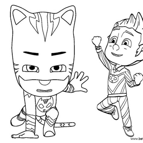 Catboy from PJ Masks Coloring Pages - Free Printable Coloring Pages