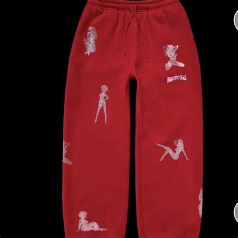 Named Collective Red Joggers Size Large Depop