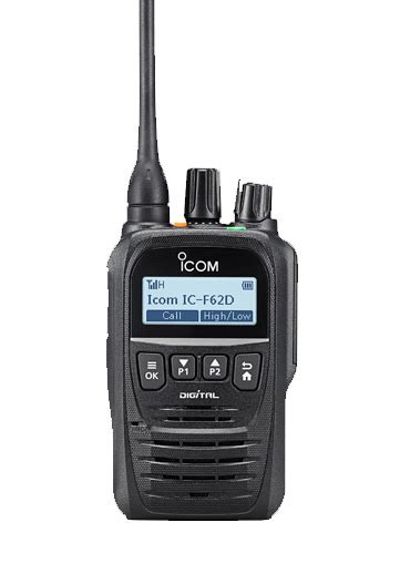 Icom Ic F62d Uhf Digital Handheld Radio