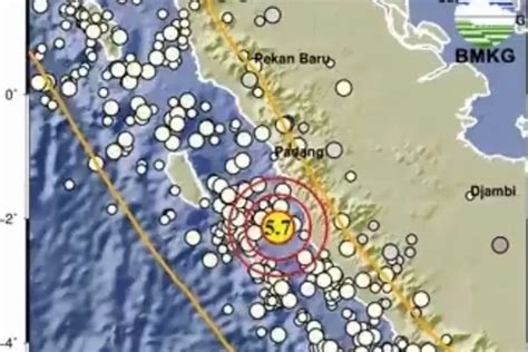 Gempa Terkini M Guncang Pesisir Selatan Sumbar Hari Ini Senin