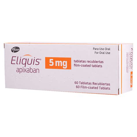 Comprar Eliquis Pfizer 5 Mg X 60 Tabletas Walmart Costa Rica