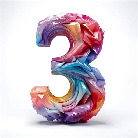 premium ai image creative  vibrant numerical number   design