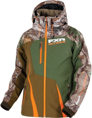 Buy FXR Mission Softshell RealTree Xtra Hoody Jacket Brown Olive Woods