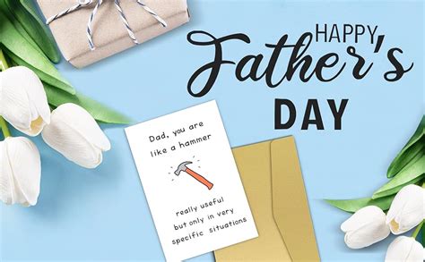 Qiyepbro Funny Fathers Day Card For Dad Naughty Fathers Day Card Ts From