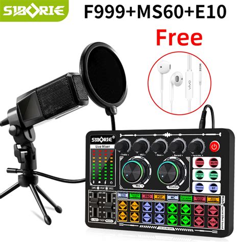 Jual Siborie Free HeadphoneF999 Soundcard MS60 Microphone Paket