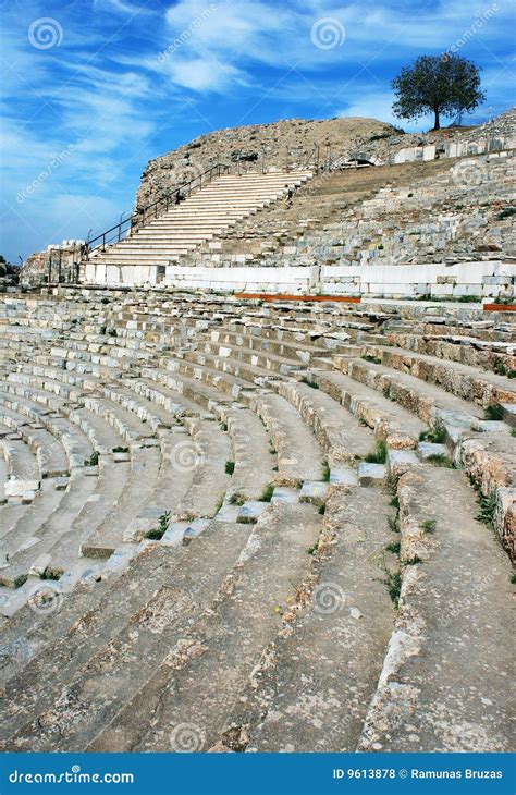 Ephesus Amphitheater stock photo. Image of ancient, amphitheater - 9613878