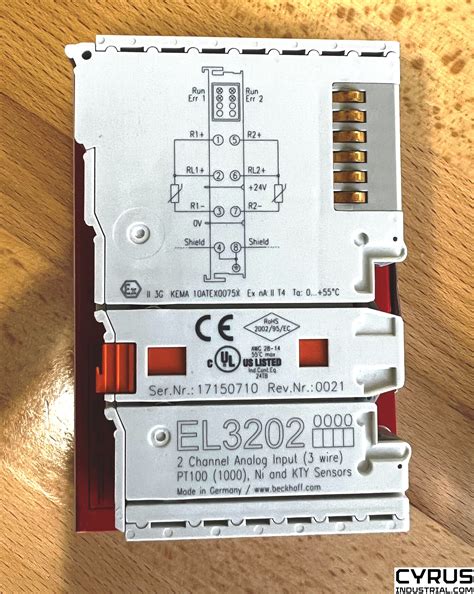 Beckhoff El Ethercat Terminal Channel Analog Input