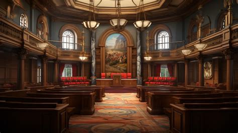 Premium Ai Image Court Room In State Capitol Building Madison Wisconsin