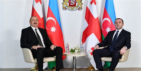 Ilham Aliyev Held One On One Meeting With Prime Minister Of Georgia