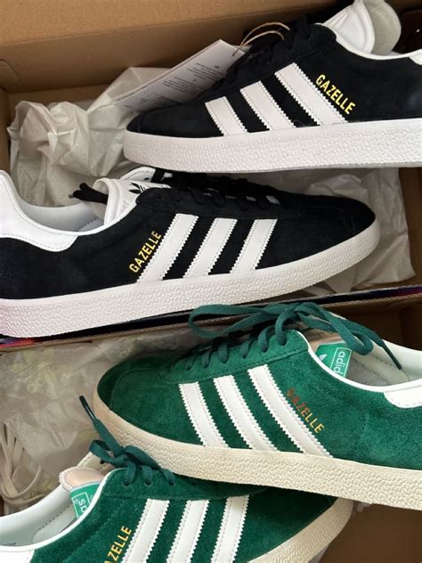 Adidas Gazelle Green & Black | Adidas gazelle green, Adidas shoes ...