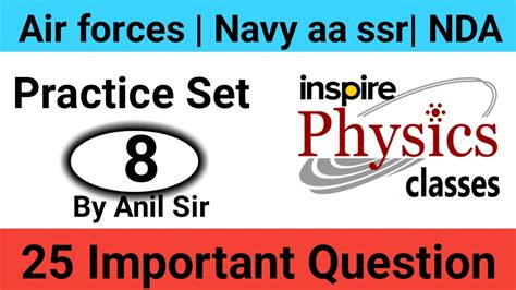 Physics Practice Set Physics Mock Test Air Force Navy Nda