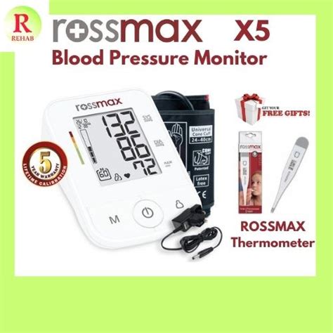 Rossmax X5 Automatic Blood Pressure Monitor Free Thermometer Blood