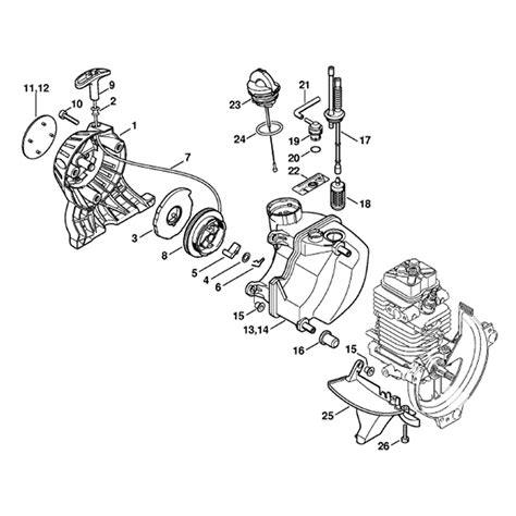 Stihl HT 101 Pole Pruner HT101 Parts Diagram Rewind Starter