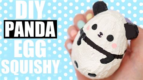 Diy Panda Egg Squishy Easter 2018 Youtube