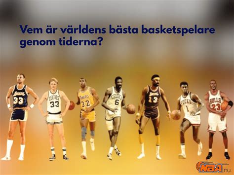 Vem är världens bästa basketspelare genom tiderna NBA Sverige