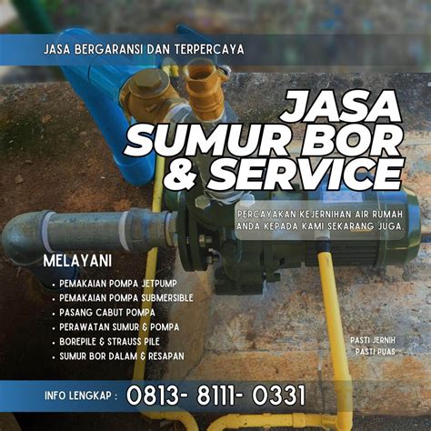 Jasa Sumur Bor Dan Service Jasa Lainnya Di Carousell