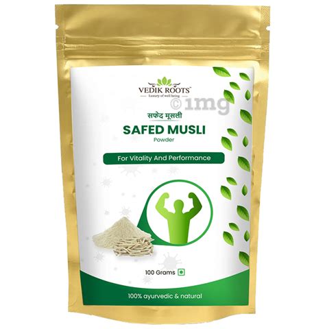 Vedikroots Safed Musli Powder Gm Each Buy Packet Of Pack At