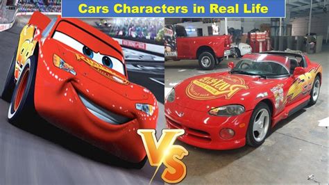 Cars 2 3 Cartoon Character In Real Life Arabalar 2 3 Karakterlerinin