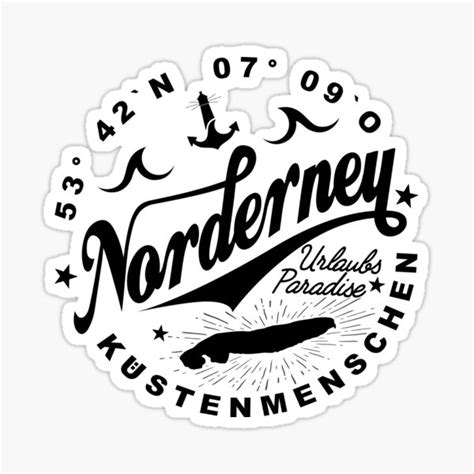 Norderney Stamp Sticker By Ibrahim Rifath Redbubble