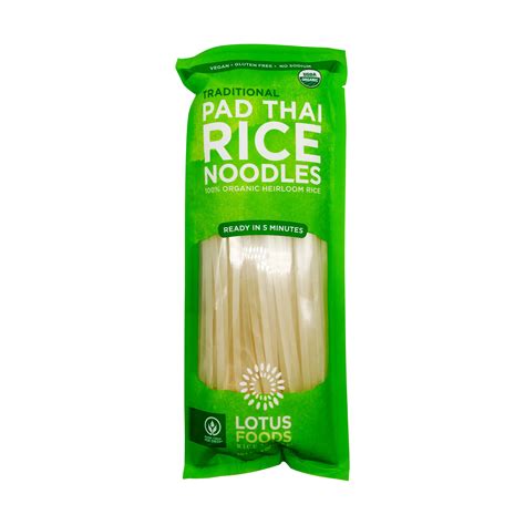 Lotus Foods Organic White Rice Pad Thai Noodles Wholefoods Market In