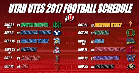 University Of Utah Football Schedule 2021 Printable - PrintableSchedule ...