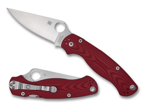 Para Military® 2 Red Aluminum Cosmic Arc Cts Bd1n Exclusive Spyderco