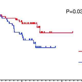 The Kaplan Meier Curve Of Os For Nsclc Patients With High Or Low