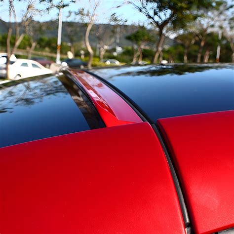 Fyralip Painted Gloss Black Custom Avl Roof Spoiler L For Mb S Class