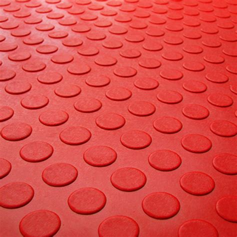 Tapete Piso De Borracha Moeda Anti Derrapante 65x150cm Vermelho