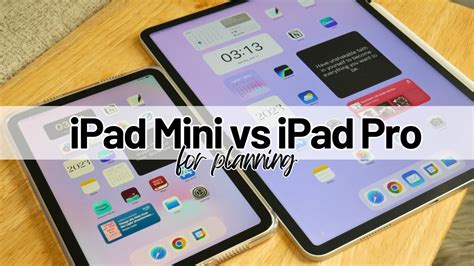 Apple IPad Mini Versus Apple IPad Pro For Planning How I Use My Apple