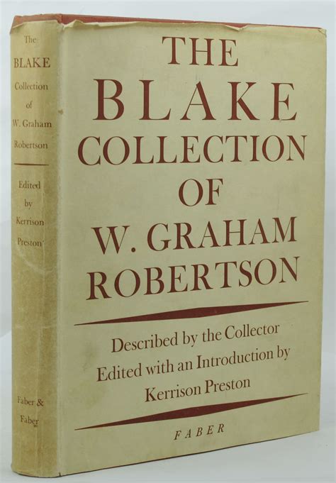 The Blake Collection Of W Graham Robertson De Blake William