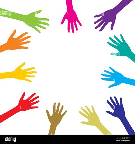 Helping Or Caring Hand Background Vector Design Stock Vector Image