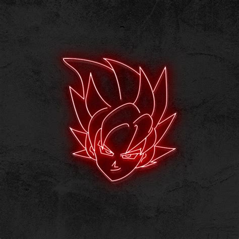 Goku Dragon Ball Z Neon Sign Custom Neon Sign Neon Sign Etsy