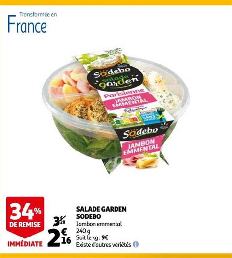 Promo Salade Garden Sodebo Chez Auchan Icatalogue Fr