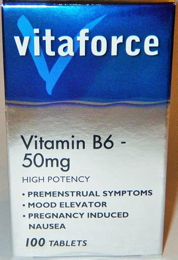 Vitaforce B6 50mg 100 Tablets Knysna Health Your Natural Health