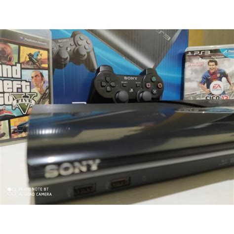 PS3 PlayStation 3 Slim 10 Jogos Originais Controle PS3 Slim