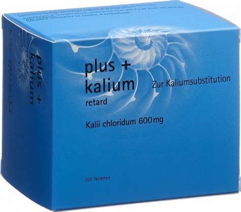 Plus Kalium Retard Tabletten 600mg 200 Stück in der Adler Apotheke