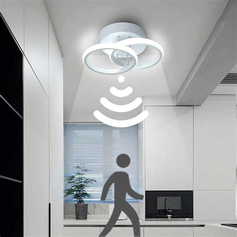 EIDEARAY LED Ceiling Light With Motion Sensor Indoor 20W Cool White