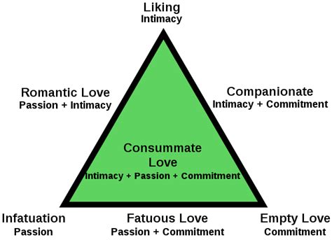 Sternberg S Triangular Theory Of Love 8 Types Of Love