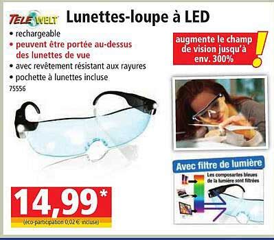 Promo Lunettes loupe à Led Telewelt chez Norma iCatalogue fr