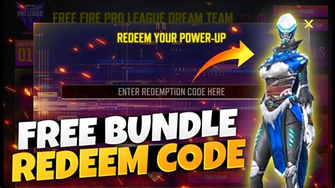 Free Fire Pro League Dream Team Redeem Code Ff Esports India Free