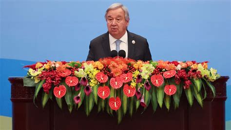 Un Chief Calls For Israel Hamas Humanitarian Ceasefire Immediately