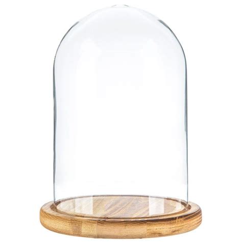 Glass Clock Dome With Base Glass Domes Glass Terrarium Domes