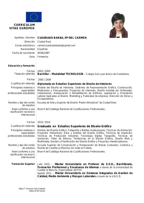 Curriculum Vitae Europeo ¡guía And Ayuda 【2021】